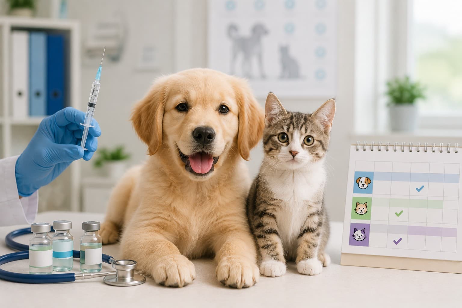 Calendario de vacunas para perros y gatos: guía completa según su edad